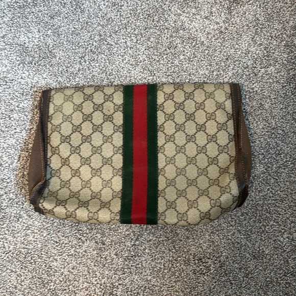 Gucci Vintage Nylon Monogram Logo Envelope Clutch - Picture 10 of 12